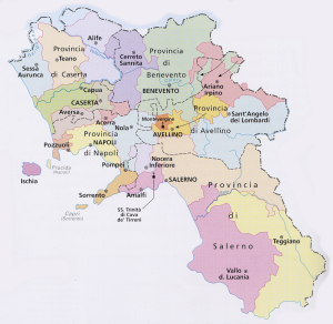 cartina regione campania